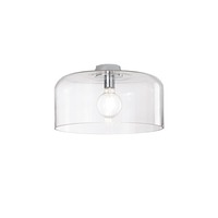 Kruhová - FAN I-GIBUS-PL40 TR Stropní svítidlo Gibus, průhledné, 1 x E27, 40 x 40 x 23 cm - FANEUROPE