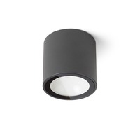 Přisazená - RED R13623 SENZA R stropní antracitová čiré sklo 230V LED 6W IP54 3000K - RED - DESIGN RENDL