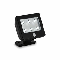 Reflektory - BRI 2276-065 LED venkovní svítidlo s čidlem 12 cm 6x0,06W 7lm černá - BRILONER