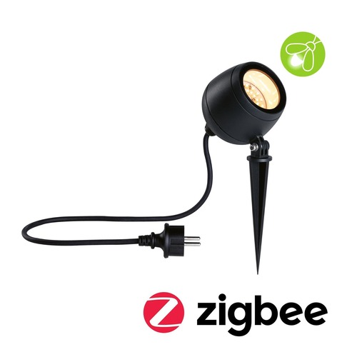 Zápichy - P 94770 LED bodové zahradní světlo Smart Home Zigbee Kikolo neláká hmyz IP65 90mm CCT 6,2W 230V 80° antracit umělá hmota/hliník - PAULMANN - foto 1