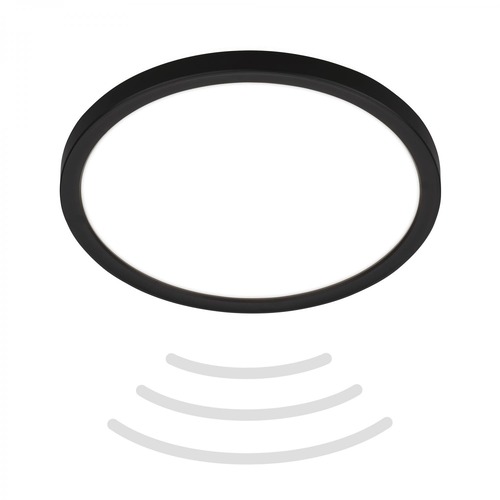 Kruhová - BRILO 7524415 BRILONER Move LED stropní svítidlo s pohybové čidlo, přímé a nepřímé osvětlení, IP44, černá 7524415 - foto 1