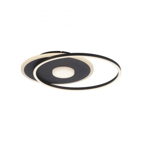 Kruhová - LD 15046-18 DOMINO LED stropní svítidlo kruhové Switchmo černá 3 krokové stmívání moderní krokově stmívatelné 3000K - LEUCHTEN DIREKT / JUST LIGHT - foto 1
