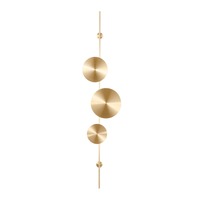 Dekorativní - FAN LED-IDOL-AP-ORO Nástěnné LED svítidlo IDOL zlatá, 33 W, 3720 lm, CCT, 30,5 x 9 x 140 cm - FANEUROPE