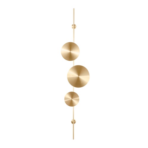 Dekorativní - FAN LED-IDOL-AP-ORO Nástěnné LED svítidlo IDOL zlatá, 33 W, 3720 lm, CCT, 30,5 x 9 x 140 cm - FANEUROPE - foto 1