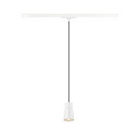 Svítidla - LA 1008264 PURI 2.0 Dome 1~ závěsné světlo, GU10, délka závěsu 200cm, 1x max. 6W, bílá barva. - BIG WHITE (SLV)