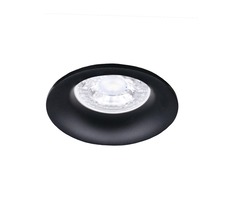 Kruhová - CEN KLRFX-NE KLAK ROUND fixed vestavné svítidlo GU10 černá - CENTURY