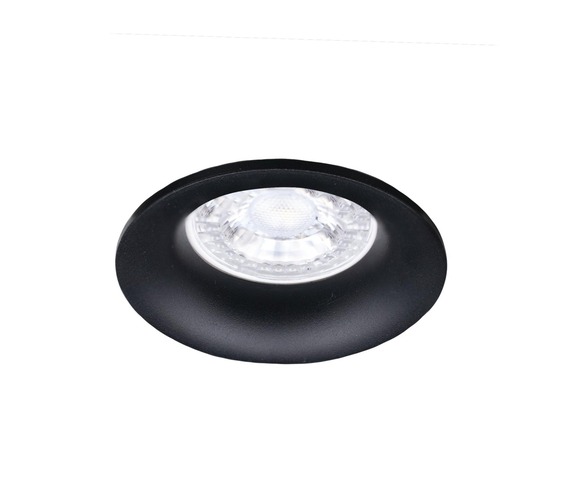 Kruhová - CEN KLRFX-NE KLAK ROUND fixed vestavné svítidlo GU10 černá - CENTURY - foto 1