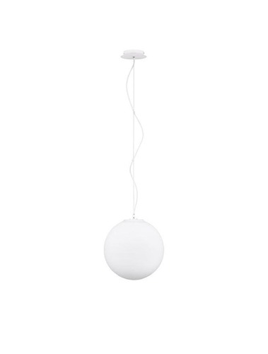 Koule - NV 920421 Závěsné svítidlo NEVOSO opálové sklo a bílý kov E27 1x12W 230V IP20 bez žárovky - NOVA LUCE - foto 1