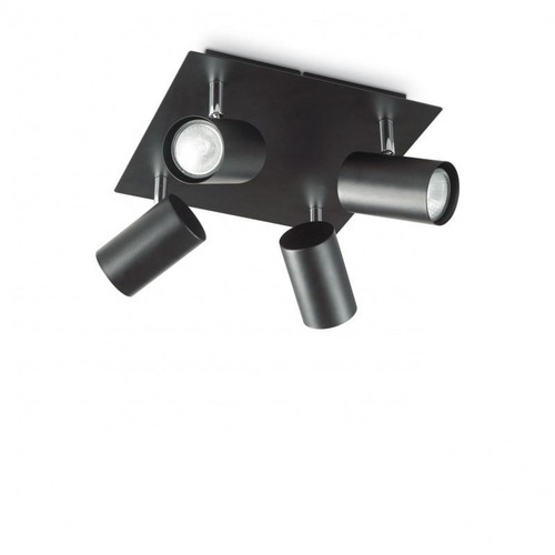 Bodová - ILUX 156781 Bodové stropní svítidlo Ideal Lux Spot PL4 nero 156781 4x50W černé - IDEALLUX - foto 1