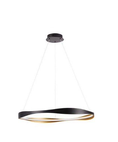 Kruhová - NV 9030643 AKCE - Závěsné svítidlo DOBI CCT černé / zlaté LED 40W 1472lm 2700-5000K stmívatelné - NOVA LUCE - foto 1
