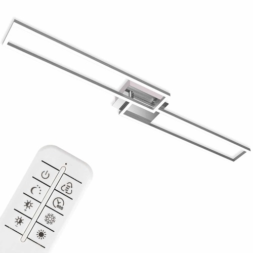 Hranatá - BRILO 3145-018 LED CCT rám 110 cm 2x40W 2200lm chrom - BRILO - foto 1