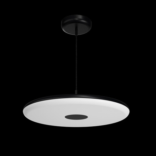 Kruhová - OS ZET60062 ZETA ST2 FP závěsné plastové svítidlo černá IP40 3000 K 38W LED - OSMONT - foto 1