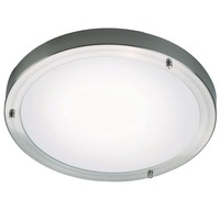 Kruhová - NOR 25316132 Stropní svítidlo Ancona Maxi E27 2x40W E27 kartáč. ocel opál - NORDLUX