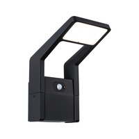 Nástěnná - P 94859 LED venkovní nástěnné svítidlo Juntea pohybové čidlo IP44 140x217mm 3000K 11W 230V antracit hliník - PAULMANN