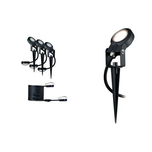 Zápichy - P 93689 Plug &amp; Shine prodlužovací sada zápich Sting IP67 3000K 3x6W stmívatelné - PAULMANN - foto 1