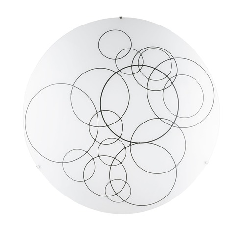 Plafoniéry - FAN I-KARMA-PL50 Stropní svítidlo Karma, bílé/černé, 4 x E27, 50 x 13,5 cm - FANEUROPE - foto 1