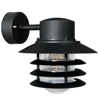 Nástěnná - NOR 74471003 Venkovní nástěnné svítidlo Vejers 1x60W E27 černá čirá - NORDLUX