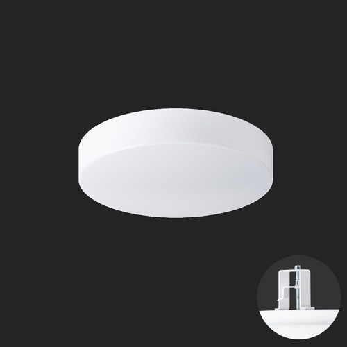 Koupelnová - OS DEL65589 DELIA V1 stropní/nástěnné plastové polovestavné svítidlo bílá IP44 4000 K 19W LED HF nouzové kombinované 3 h (původní kód OS 65589) - OSMONT - foto 1