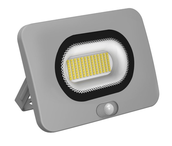 Reflektory - CEN SHSLIS-109540 REFLEKTOR LED SHUTTLE SLIM ŠEDÝ SENSOR 10W 4000K 720Lm 120d 142x48x102mm IP65  - CENTURY - foto 1