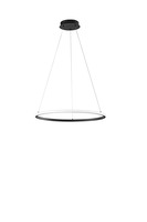 Kruhová - FAN LED-AXIS-S60-NER Závěsné LED svítidlo Axis černá, 31 W, 3650 lm, CCT, 60 x 150 cm - FANEUROPE