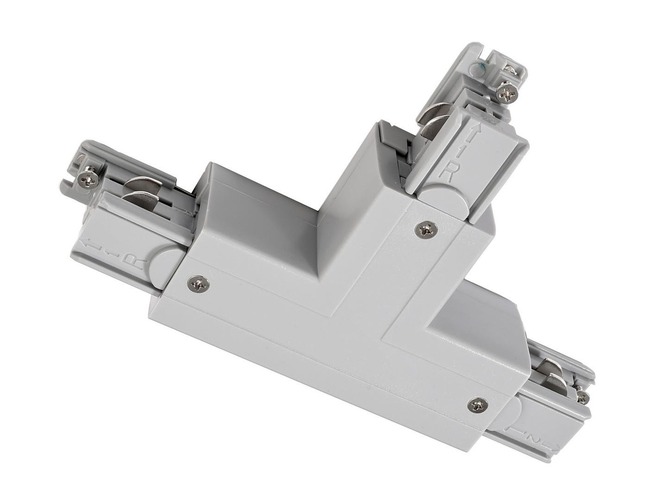 Lišty a příslušenství IVELA - IMPR 710031 Deko-Light kolejnicový systém 3-fázový 230V D Line T-spojka pravé-pravé-levé 230V šedá RAL 7040 166 - foto 1