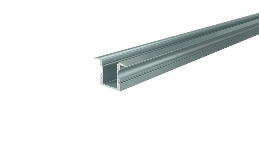 Al profily k zapuštění - IMPR 975100 ET-02-08 vysoký T-profil pro 8 - 9,3 mm LED pásek matná stříbrná - LIGHT IMPRESSIONS - foto 1