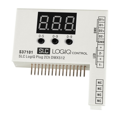 Ovladače pro vícebarevné LED pásky, RGB, RGBW - SLC S37101 SLC LogiQ Plugin 2CH DMX512 - TLG - foto 1