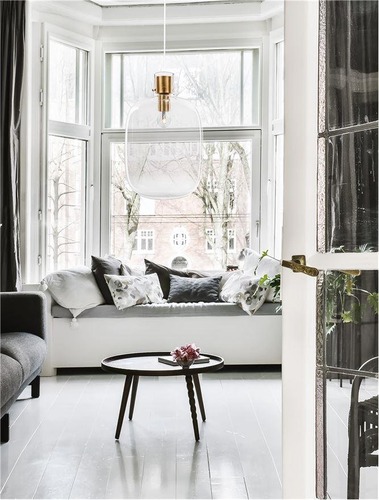 Koule - NV 9236630 Závěsné svítidlo CINZIA čiré sklo bílý kabel mosazný zlatý kov E27 1x12W 230V IP20 bez žárovky - NOVA LUCE - foto 1