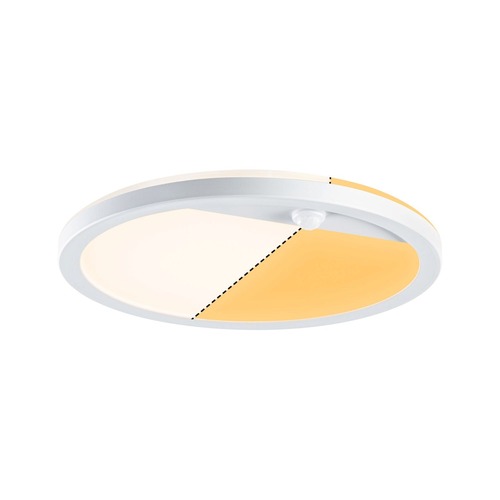 Nástěnná - P 94706 LED venkovní panel Smart Home Zigbee Lamina Backlight pohybové čidlo neláká hmyz IP44 kruhové 280mm CCT 14W 230V bílá umělá hmota - PAULMANN - foto 1