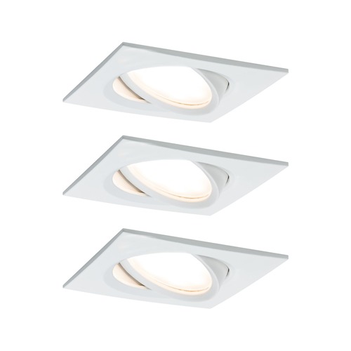 Koupelnová - P 93678 Vestavné svítidlo LED Nova Plus hranaté 3x6,8W bílá mat výklopné stmívatelné - PAULMANN - foto 1