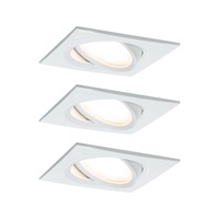 Koupelnová - P 93678 Vestavné svítidlo LED Nova Plus hranaté 3x6,8W bílá mat výklopné stmívatelné - PAULMANN