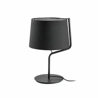 Stolní lampy dekorační - FARO 29333 BERNI černá stolní lampa - FARO