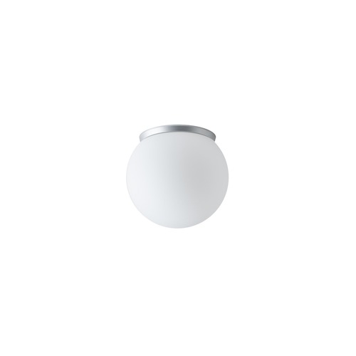 Kruhová - OS STY61722 STYX 1 stropní/nástěnné skleněné svítidlo stříbrná / bílá IP65 4000 K 8W LED - OSMONT - foto 1