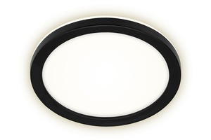 Nástěnná - BRILO 3008-015 LED venkovní svítidlo pr. 21 cm 8W 1200lm černá - BRILO