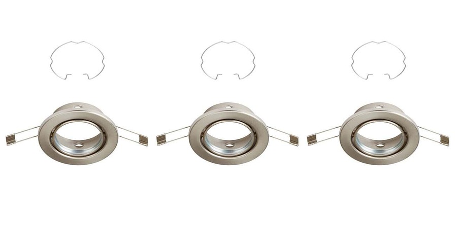Kruhová - BRI 7110-032 3ks sada vestavné svítidlo, pr. 8,6 cm, matný nikl - BRILONER - foto 1