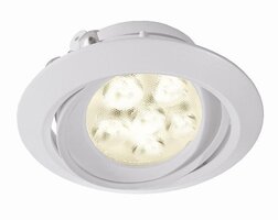 Kruhová - IMPR 850104 VÝPRODEJ Zápustné svítidlo Tura litina bílá AR111 vložka - LIGHT IMPRESSIONS