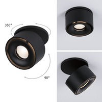 Kruhová - P 93370 Vestavné svítidlo LED Spircle černá mat 8,0W 3.000K 36° - PAULMANN