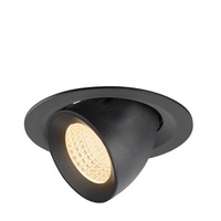 Kruhová - LA 1009547 NUMINOS® GIMBLE M Stropní vestavné svítidlo, 2700 K, 55°, černé - BIG WHITE (SLV)