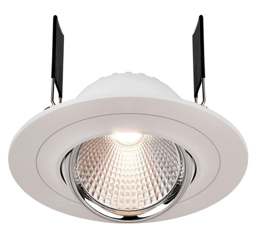 Kruhová - IMPR 565202 Zápustné stropní svítidlo Saturn bílá  8W LED 4000K 580lm - LIGHT IMPRESSIONS - foto 1