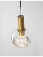 Stínidla, kryty, clony - NV 9117001 Stínítko BELAR čiré sklo a třpytivý efekt - NOVA LUCE