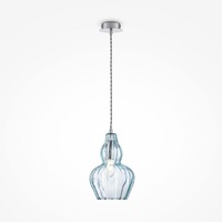 Kónická - M MOD238-PL-01-BL Závěsné svítidlo Eustoma 40W modrá kov - MAYTONI
