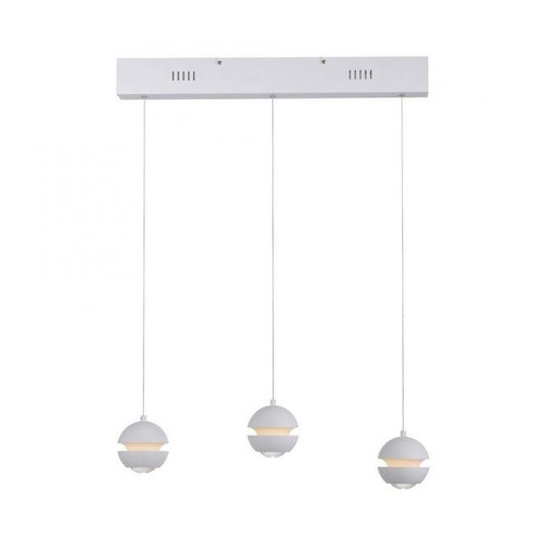 Vícečetná - LD 14991-16 Kolekce Schöner Wohnen LED závěsné svítidlo LINI, bílá, 3-ramenné, Comfort Lift, krokově stmívatelné, 3000K - JUST LIGHT - foto 1