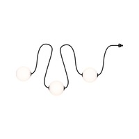 Na baterie - P 94913 Solární LED světelný řetěz Taina prodlužovací sada IP67 3000K 1,71m černá - PAULMANN