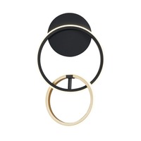 Dekorativní - ZUMA 003064-026633 20002W-GD RANDO nástěnné svítidlo černá-zlatá - ZUMALINE