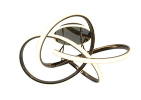 Dekorativní - GT 9064-105 Stropní svítidlo Bandol 60W 6000lm 3000K černý chrom - GeeTi