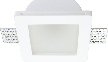 Svítidla pro reflektory (gu10) - Stropní armatura bezešvé zapuštěné čtvercové matné sklo