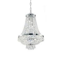 Dekorativní - ILUX 041827  Závěsné svítidlo Ideal Lux Caesar SP9 cromo 041827 45cm stříbrné   - IDEALLUX