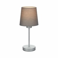 Stolní lampy dekorační - BRILO 7024-014 Stolní lampa, 31,4 cm, max. 25 W, šedá-stříbrná - BRILO