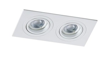 Hranatá - AZZ AZ2436 Stropní bodové zápustné svítidlo Caro 2 Square (white) - AZZARDO