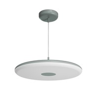 Kruhová - OS ZET60064 ZETA ST2 FP závěsné plastové svítidlo šedá / bílá IP40 3000 K 38W LED - OSMONT